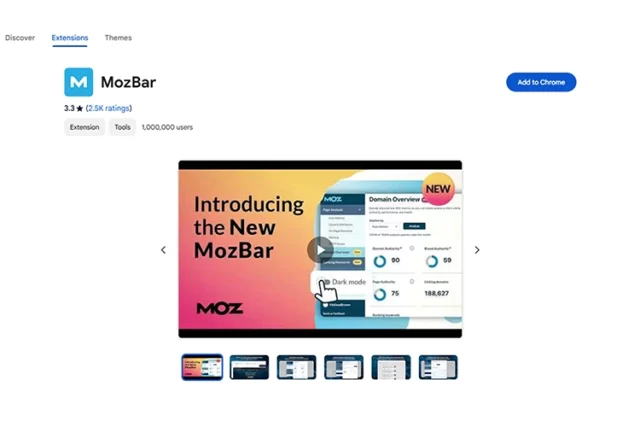 Mozbar extension